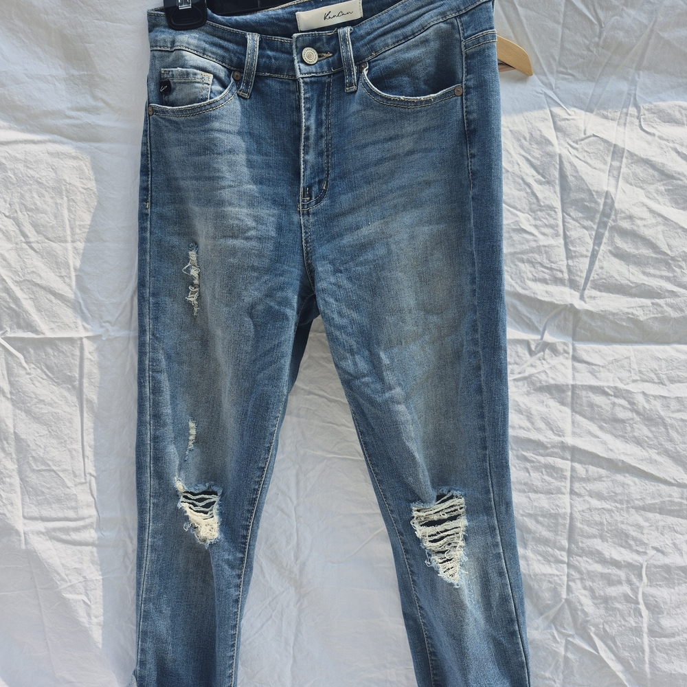 Classic Blue Distressed Jeans